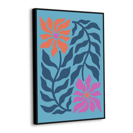 Floral Flow Modern Boho Canvas Wall Art