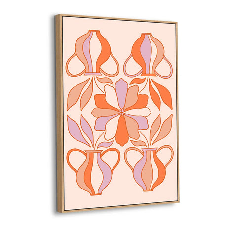 Floral Pitcher Garden Canvas Wall Art