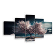 Flowering Tree Under a Dramatic Sky Canvas Wall Art