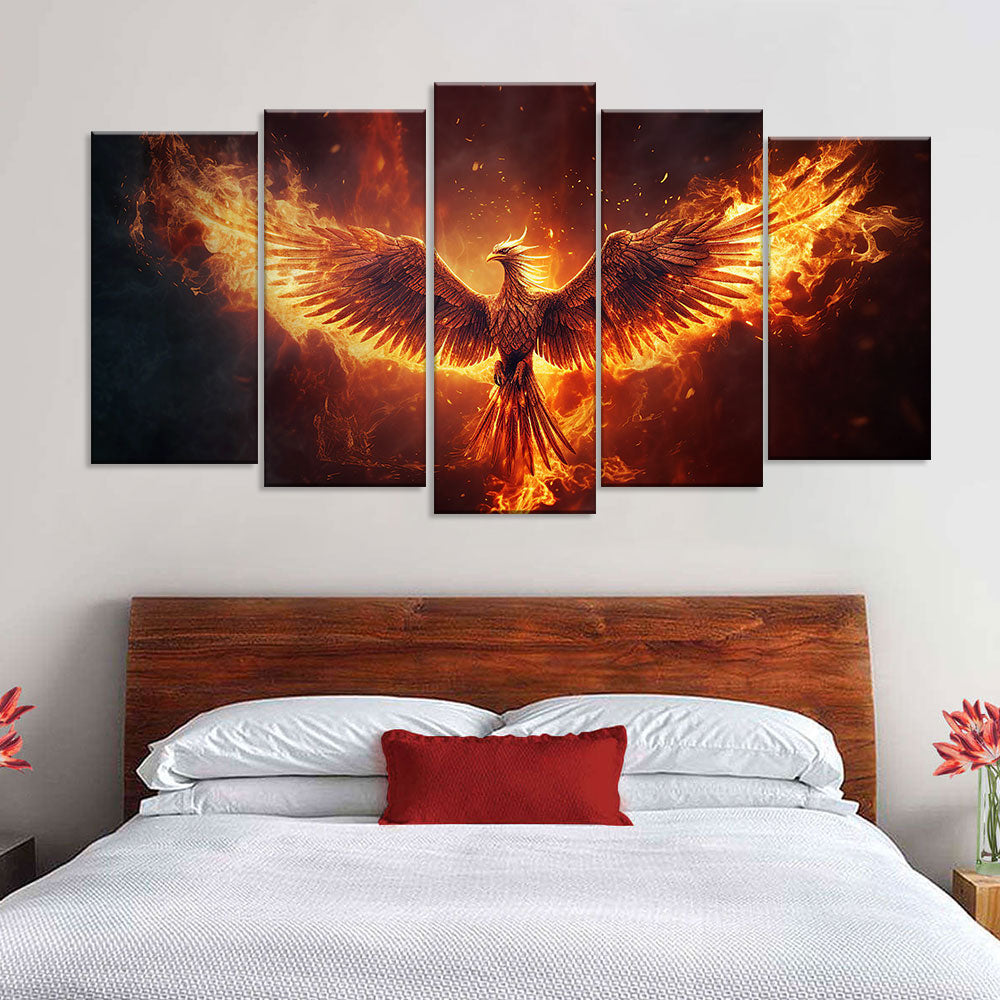 Majestic Phoenix Canvas Wall Art