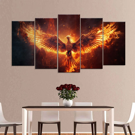 Majestic Phoenix Canvas Wall Art