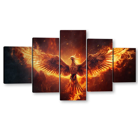 Majestic Phoenix Canvas Wall Art