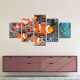 Multi-Panel Clownfish Canvas Wall Art