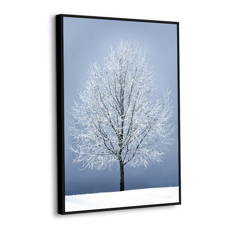 Frozen Winter Tree Canvas Wall Art