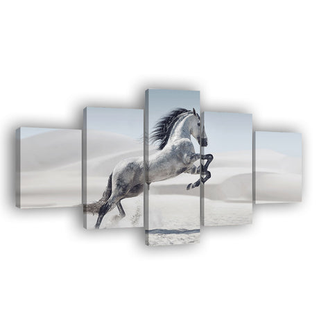 Multi-Panel Galloping Horse Canvas Wall Art