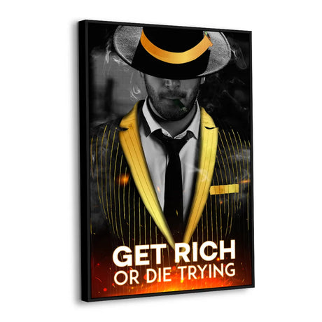 Get Rich or Die Trying Canvas Wall Art