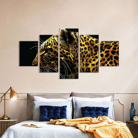 Gold Cheetah Canvas Wall Art