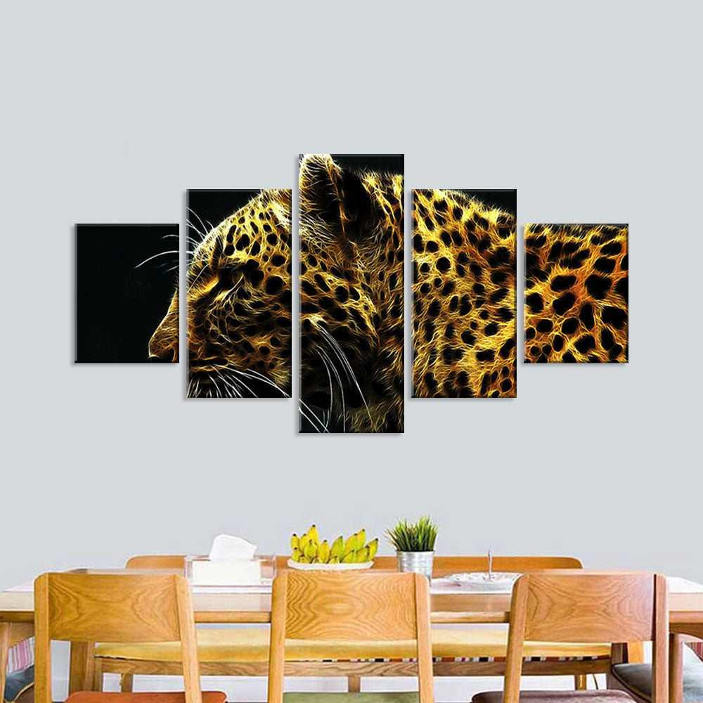 Gold Cheetah Canvas Wall Art