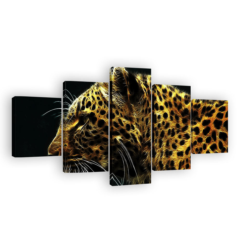 Gold Cheetah Canvas Wall Art