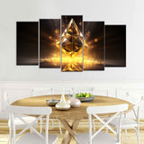 Gold Ethereum Canvas Wall Art