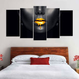 "Golden Drip Glam" Canvas Wall Art