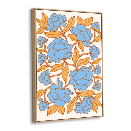 Golden Bloom Waltz Canvas Wall Art