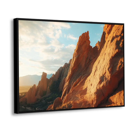 Golden Hour In The Desert Canvas Wall Art