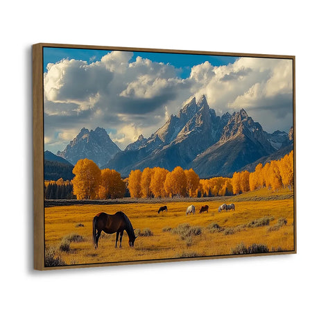 Golden Meadow Canvas Wall Art