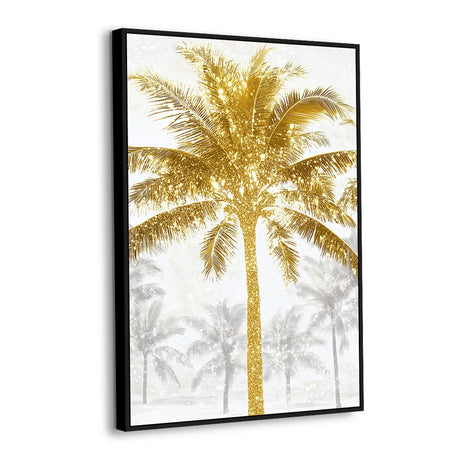 Golden Palm Canvas Wall Art - Elegance Meets Nature