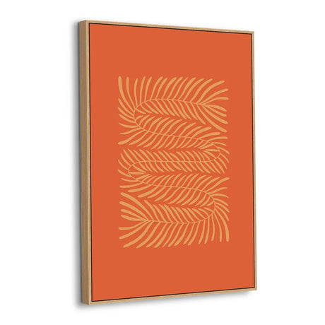 Golden Palm Rhythm Canvas Wall Art