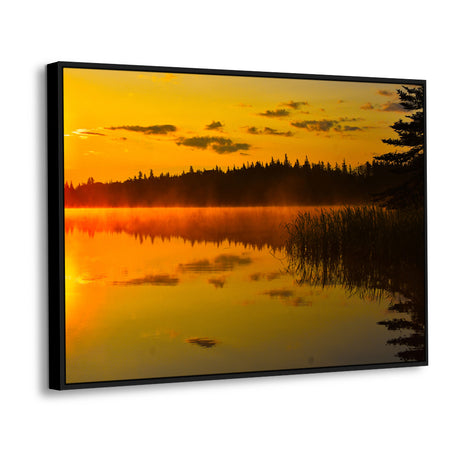 Golden Sunset Over Tranquil Waters – Canvas Wall Art