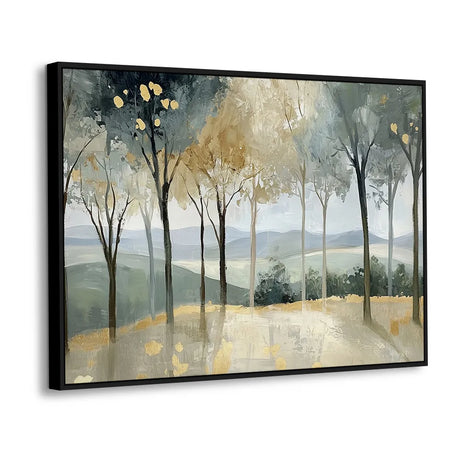 Golden Tranquility Canvas Wall Art