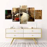 Gondola in Venice Canvas Wall Art