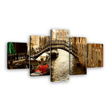 Gondola in Venice Canvas Wall Art