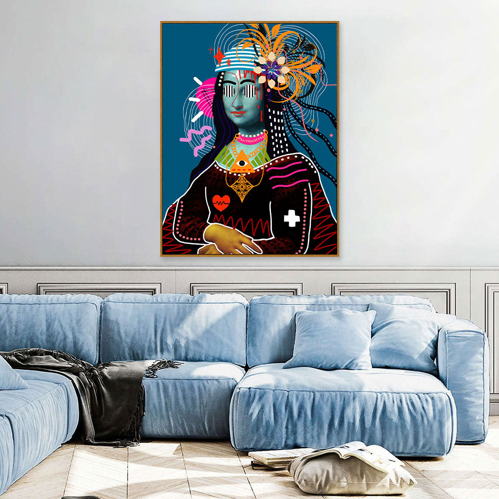 Gorgeous African Woman Graffiti Canvas Wall Art