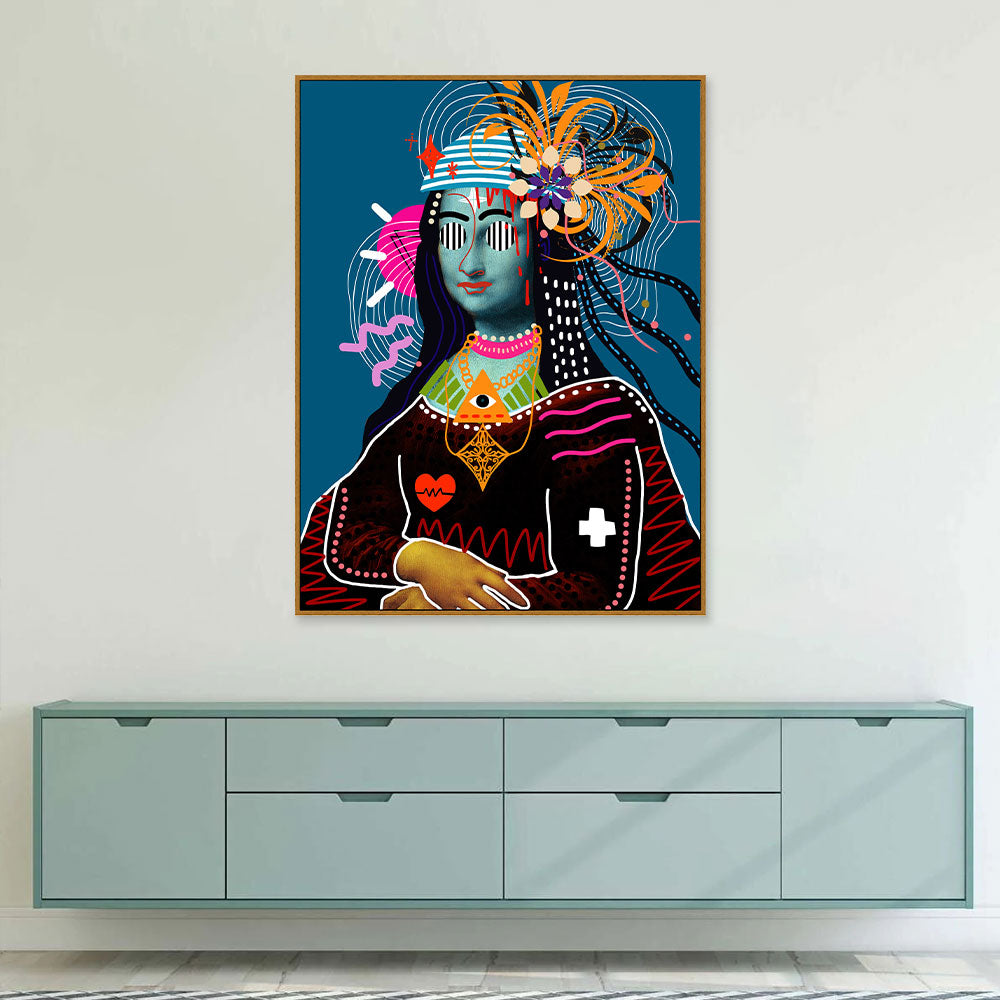 Gorgeous African Woman Graffiti Canvas Wall Art