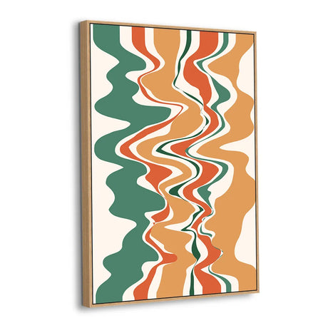 Groovy Canyon Vibes Abstract Canvas Wall Art