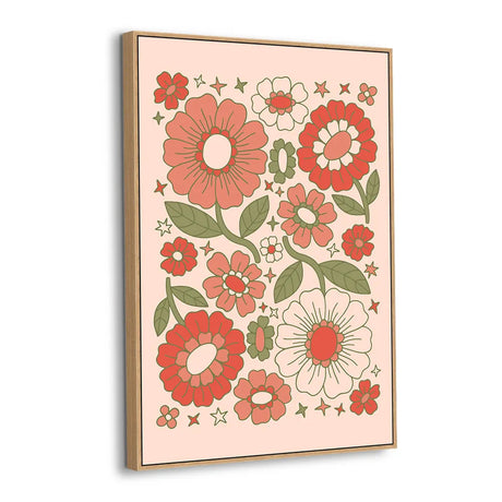 Groovy Garden Bloom Canvas Wall Art