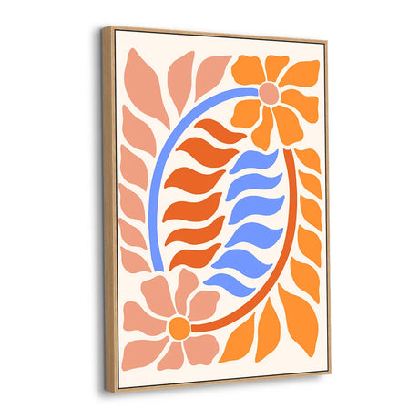 Groovy Harmony Floral Canvas Wall Art