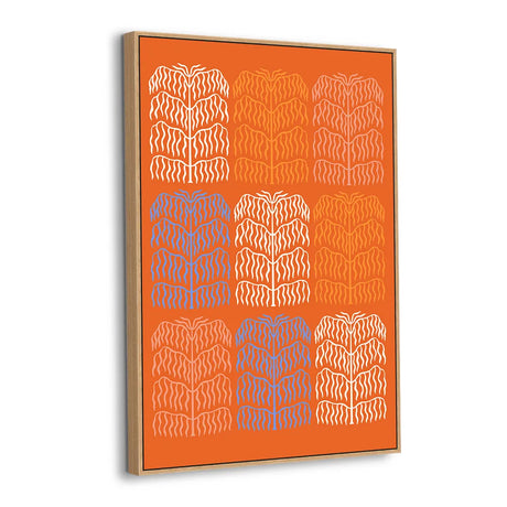 Groovy Palm Pattern Canvas Wall Art