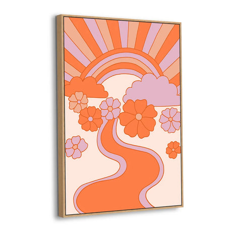 Groovy Path to Bliss Canvas Wall Art