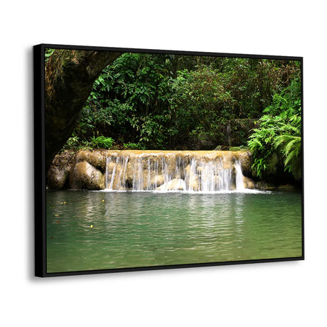 Hidden Jungle Falls Canvas Wall Art