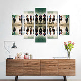 Horse Racing Canvas Wall Art