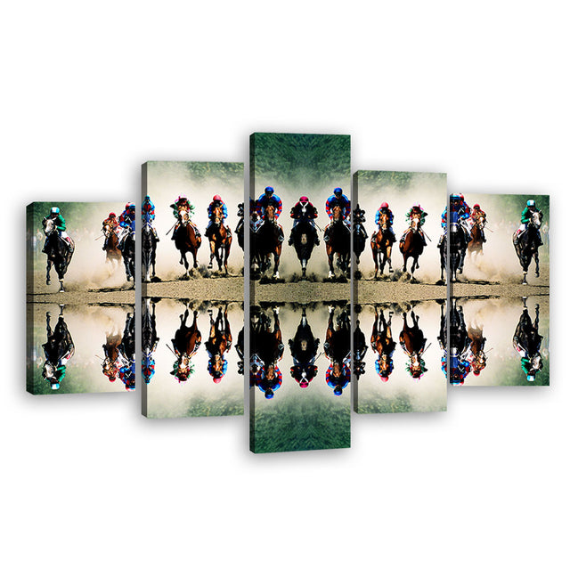 Horse Racing Canvas Wall Art