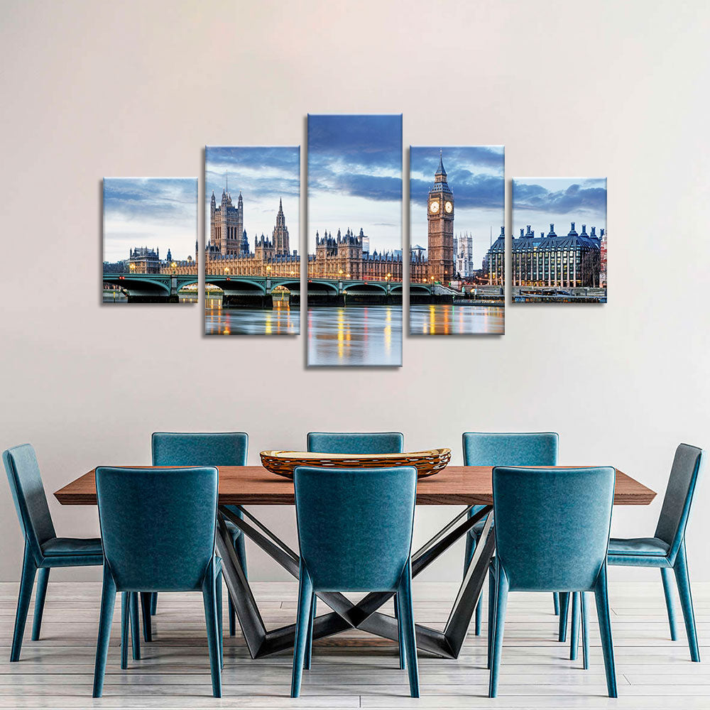 House of Parliament London Canvas Wall Art