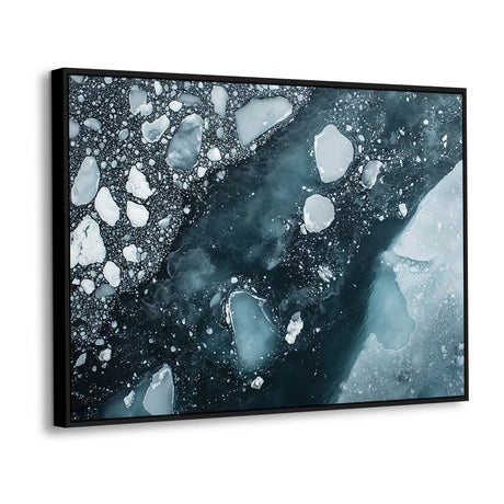 Icy Fragments Canvas Wall Art