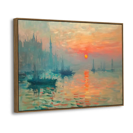 Impressionist Sunrise Canvas Wall Art