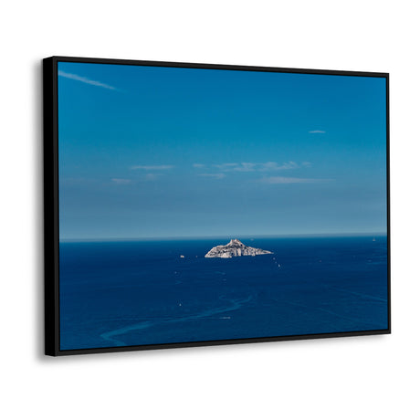 Island Escape - Seaside Horizon Canvas Wall Art