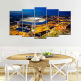 Johan Cruyff Arena Night View Amsterdam Canvas Wall Art