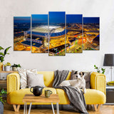 Johan Cruyff Arena Night View Amsterdam Canvas Wall Art