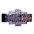 Lakeside Cityscape Canvas Wall Art - Multi-Panel Masterpiece