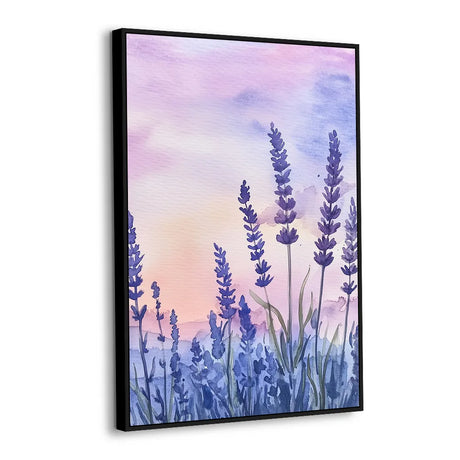 Lavender Fields At Sunset Canvas Wall Art