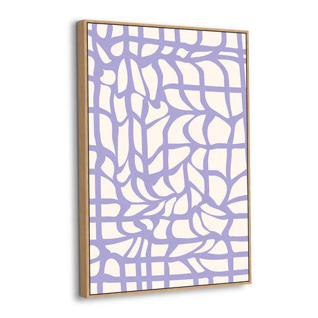 Lavender Web Abstract Canvas Wall Art