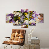 Lilac Bouquet Canvas Wall Art