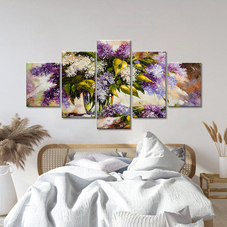 Lilac Bouquet Canvas Wall Art