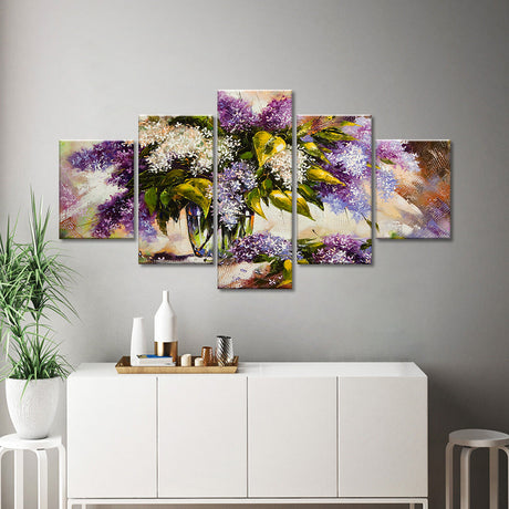 Lilac Bouquet Canvas Wall Art