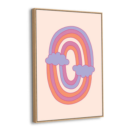 Looping Rainbow Whimsy Canvas Wall Art