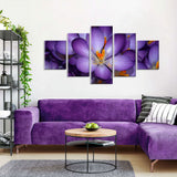 Lovely Purple Crocus Flower Canvas Wall Art