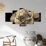 Lovely Rose with Dewdrops Canvas Wall Art