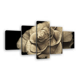 Lovely Rose with Dewdrops Canvas Wall Art